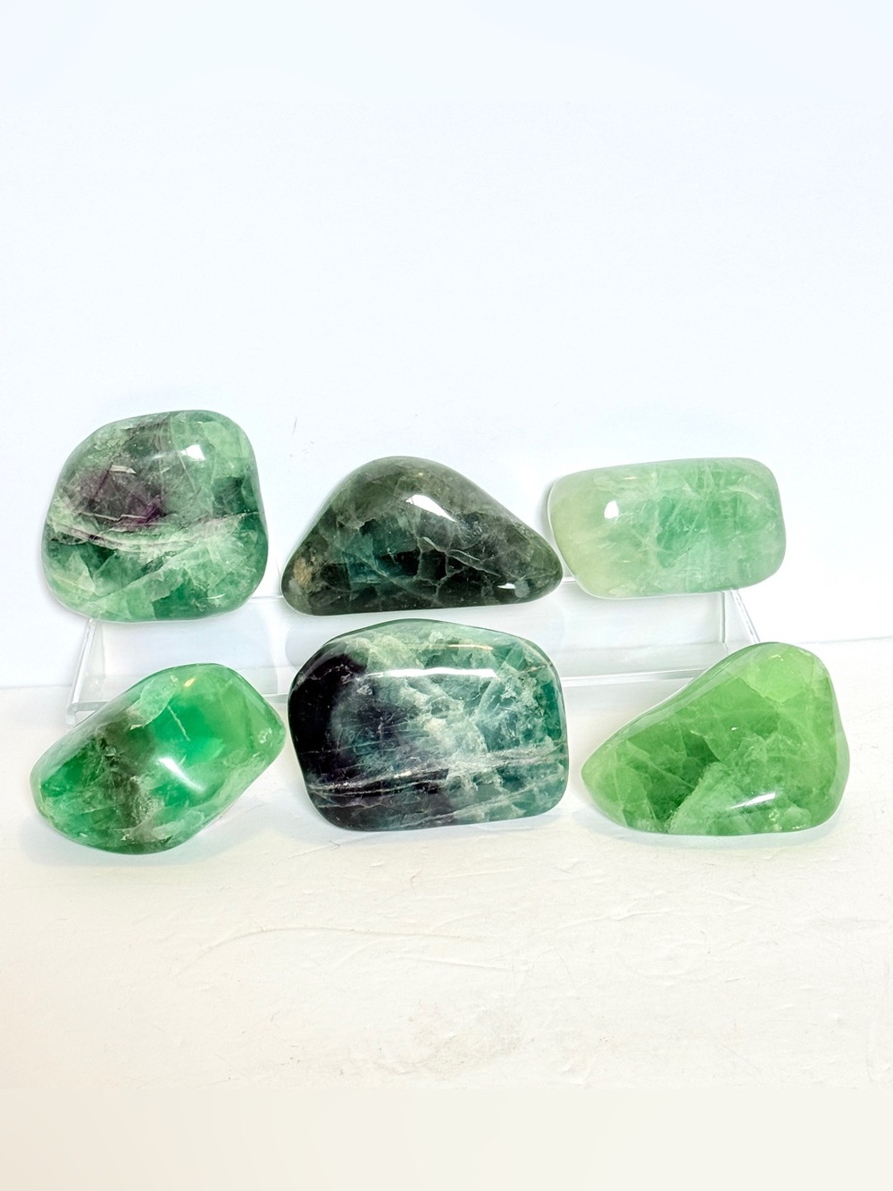 Choice Stunning Fluorite Freeforms 1.1–1.5 lb Polished Crystal Specimens